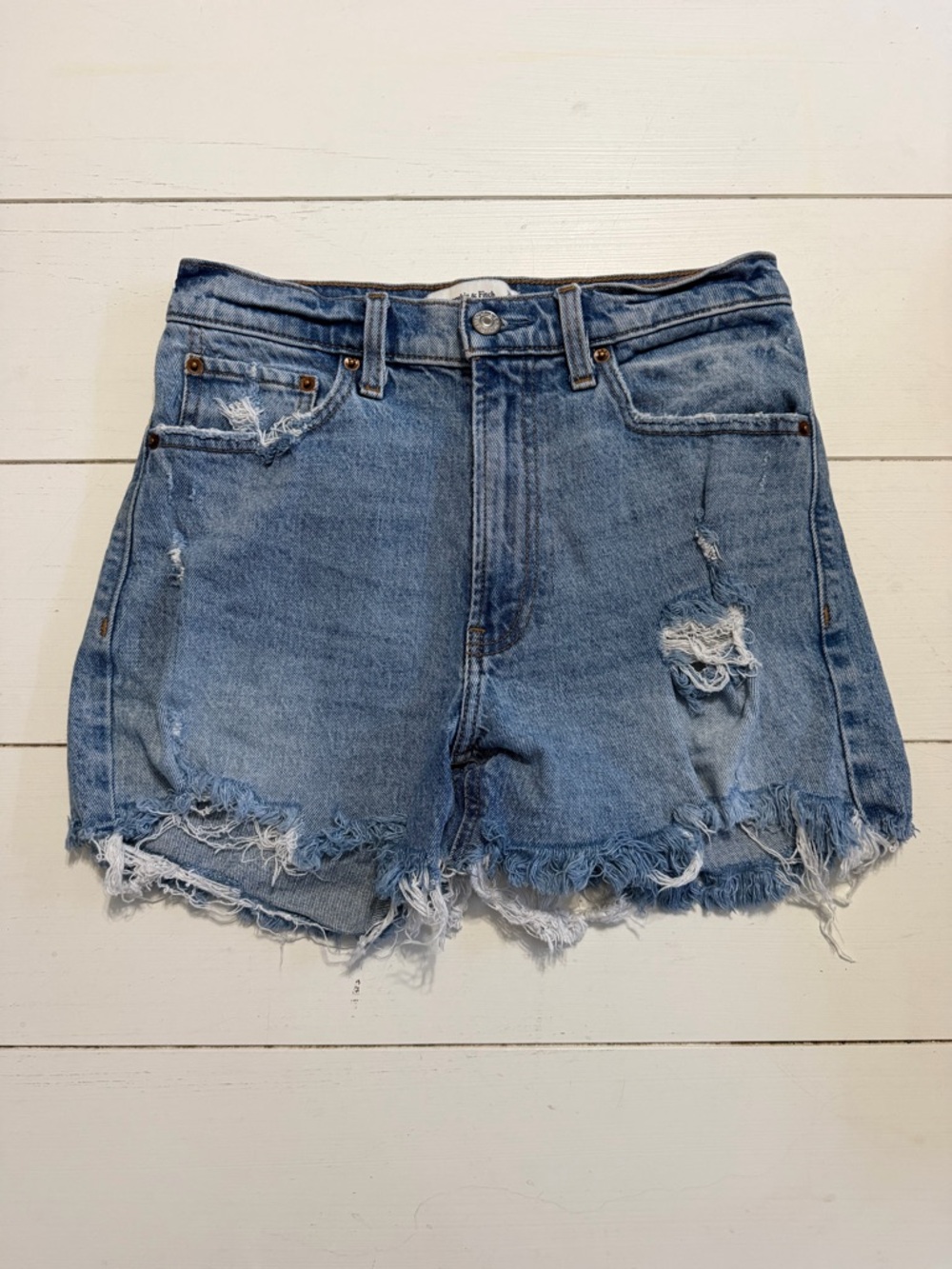 Abercrombie & Fitch High Rise Jean Shorts